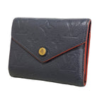 Louis Vuitton Trifold Wallet Monogram Empreinte Portefeuille Victorine Marine