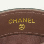 Chanel Card Case Quilted Caviar Leather Black Gold — view 4