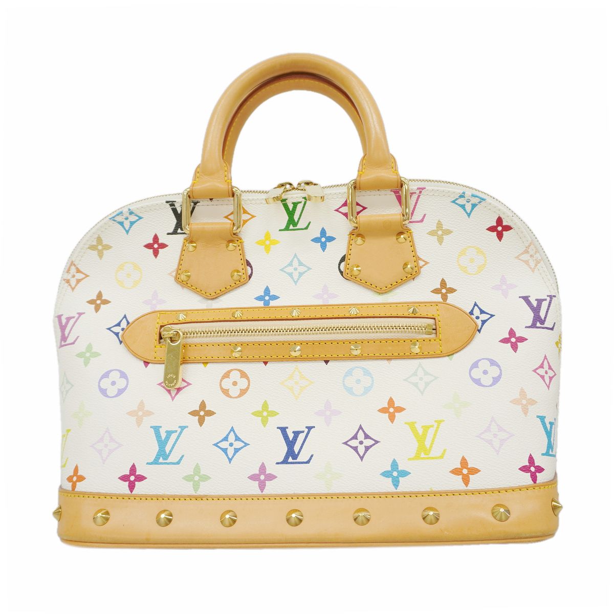 Louis Vuitton Handbag Monogram Multicolor Alma Blanc