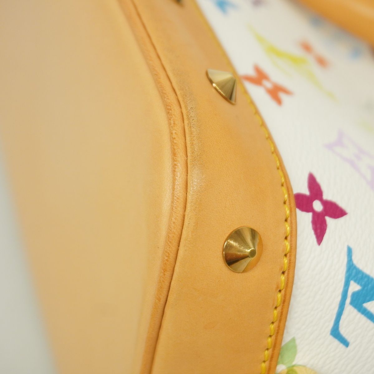 Louis Vuitton Handbag Monogram Multicolor Alma Blanc — view 6