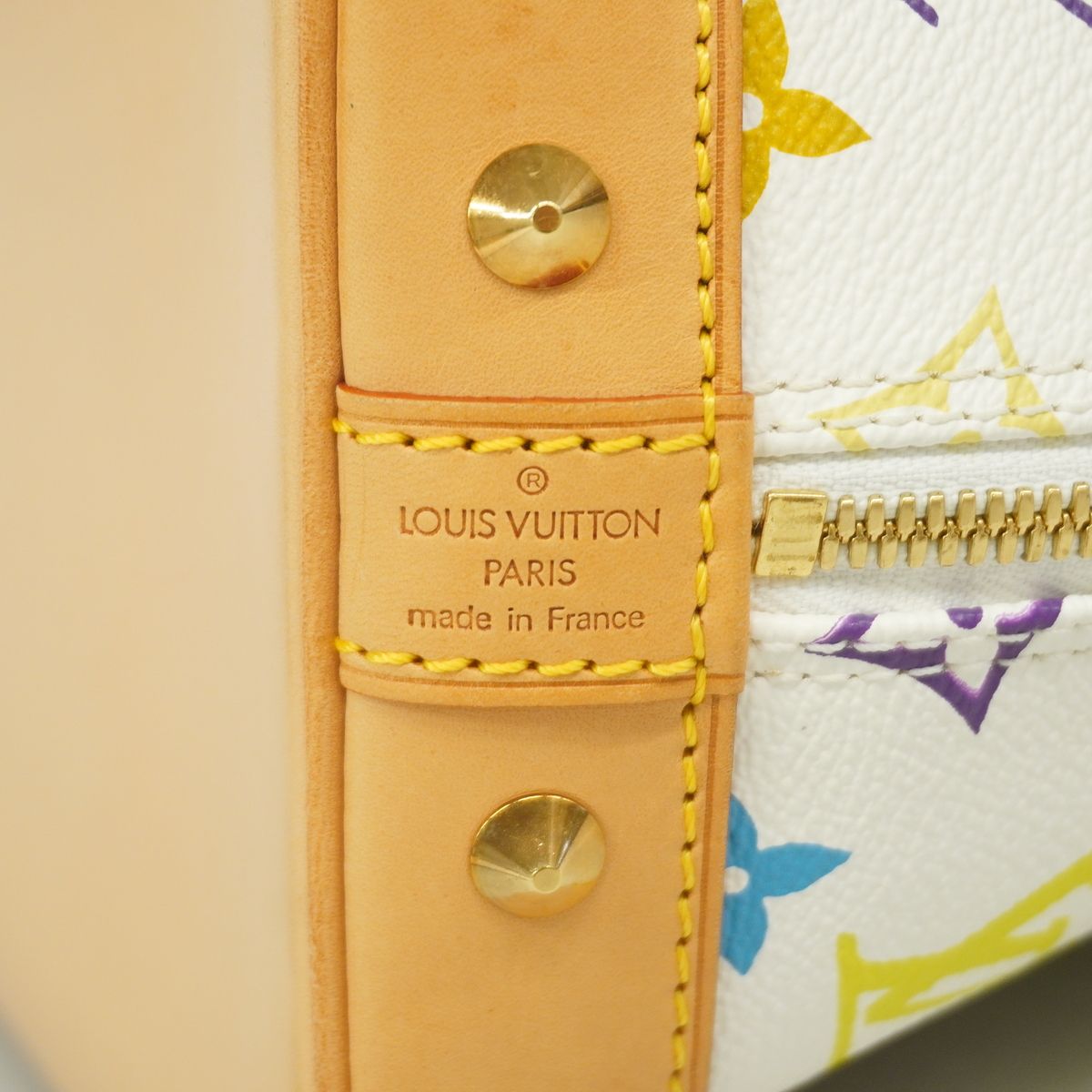 Louis Vuitton Handbag Monogram Multicolor Alma Blanc — view 5
