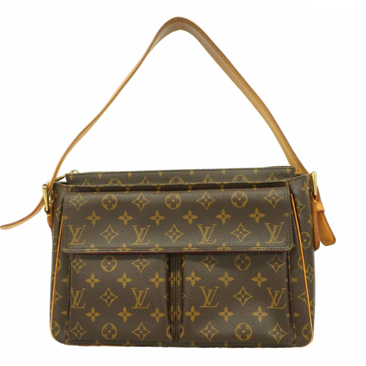 Louis Vuitton Shoulder Bag Monogram Viva-Cite GM Brown