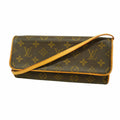 Louis Vuitton Shoulder Bag Monogram Pochette Twin GM Brown