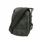 Louis Vuitton Shoulder Bag Monogram Shadow Double Phone Pouch Black