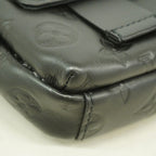 Louis Vuitton Shoulder Bag Monogram Shadow Double Phone Pouch Black — view 6