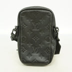 Louis Vuitton Shoulder Bag Monogram Shadow Double Phone Pouch Black — view 8