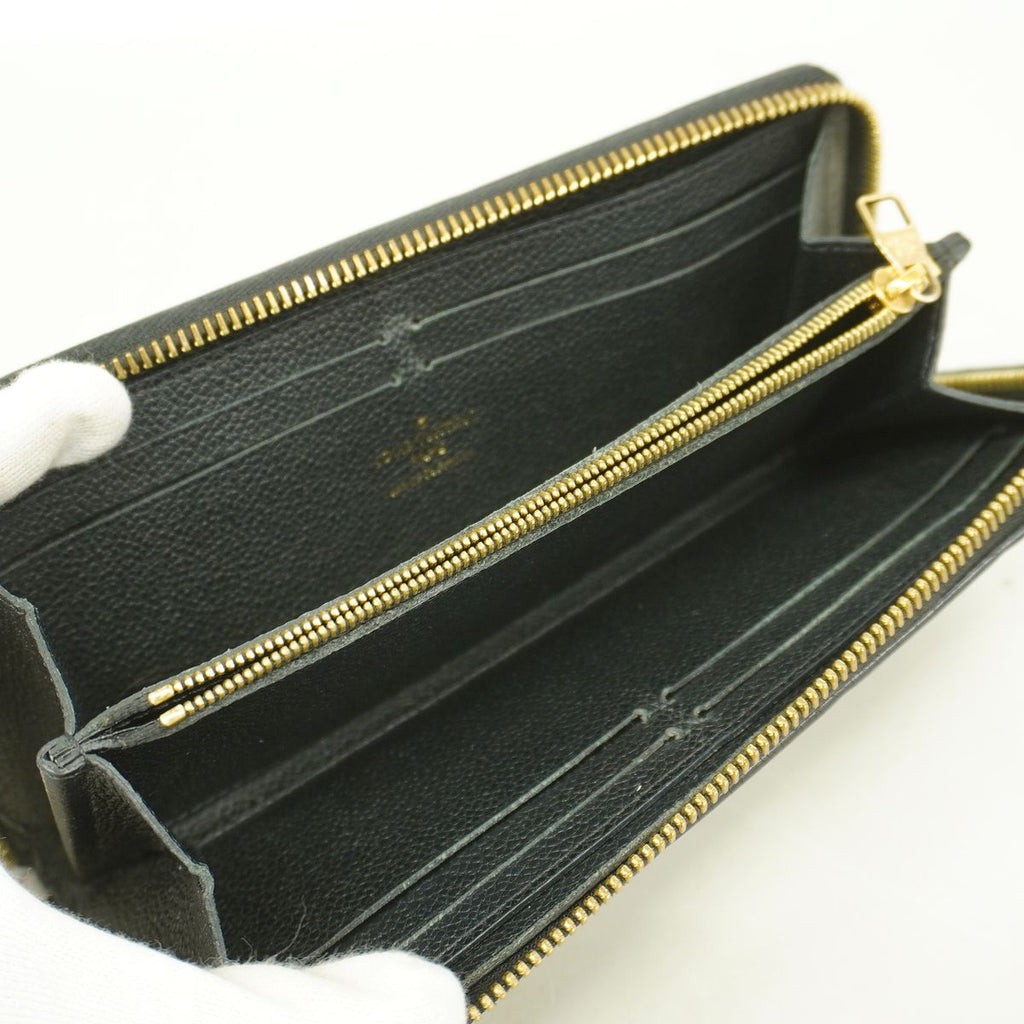 Louis Vuitton Wallet Monogram Empreinte Portefeuille Clemence Noir — view 3