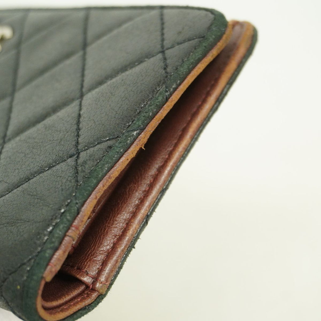 Chanel Wallet Quilted Lambskin Black Silver — view 5