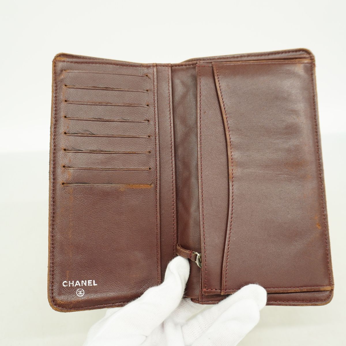 Chanel Wallet Quilted Lambskin Black Silver — view 3