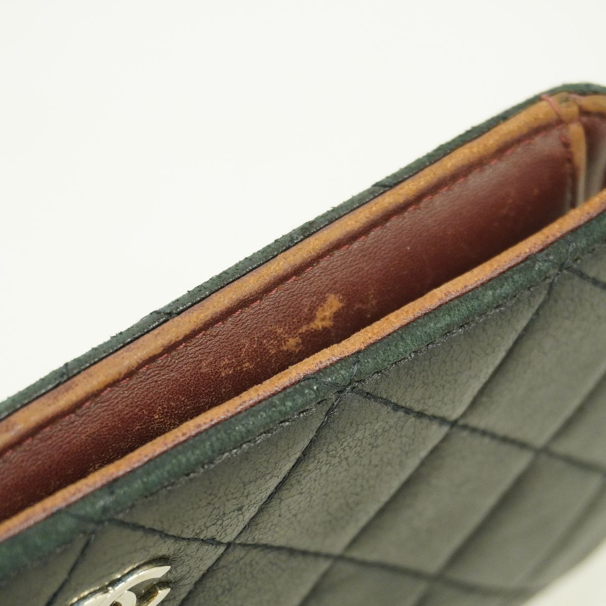 Chanel Wallet Quilted Lambskin Black Silver — view 7