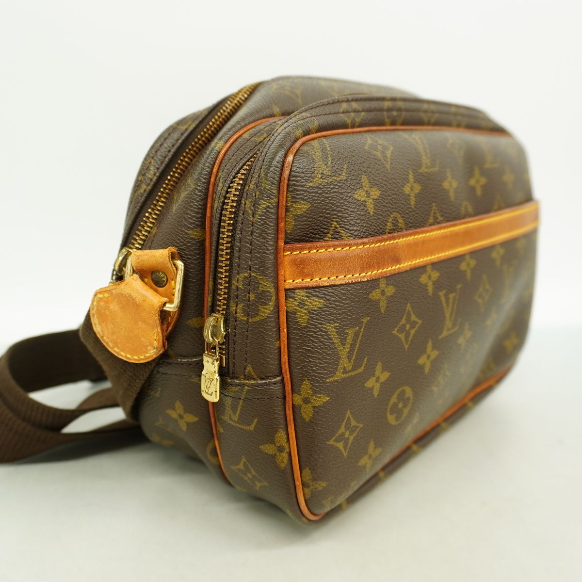 Louis Vuitton Shoulder Bag Monogram Reporter PM Brown — view 2