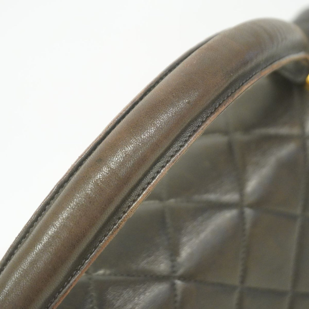 Chanel Handbag Quilted Lambskin Black Gold — view 7