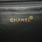 Chanel Handbag Quilted Lambskin Black Gold — view 5