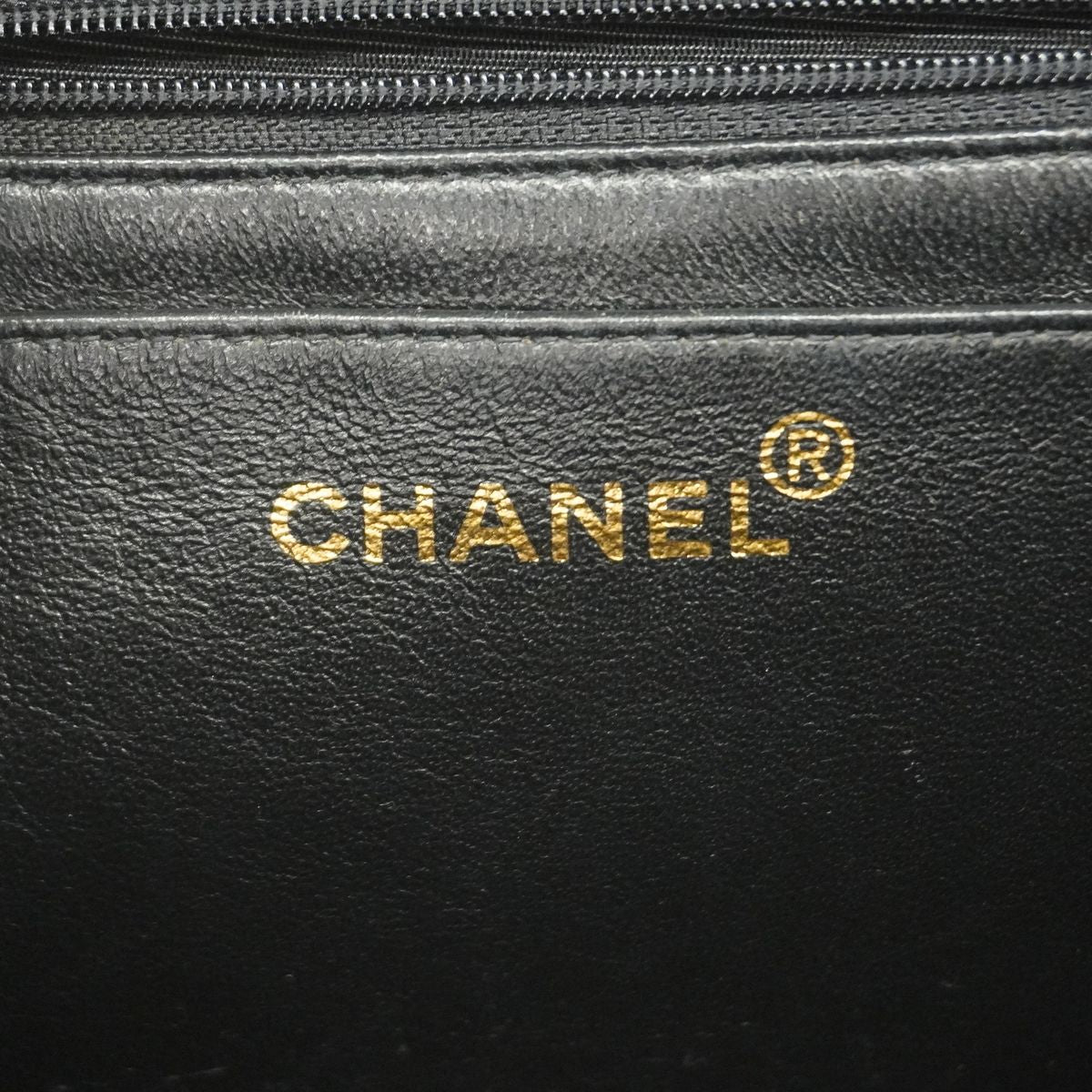 Chanel Handbag Quilted Lambskin Black Gold — view 5