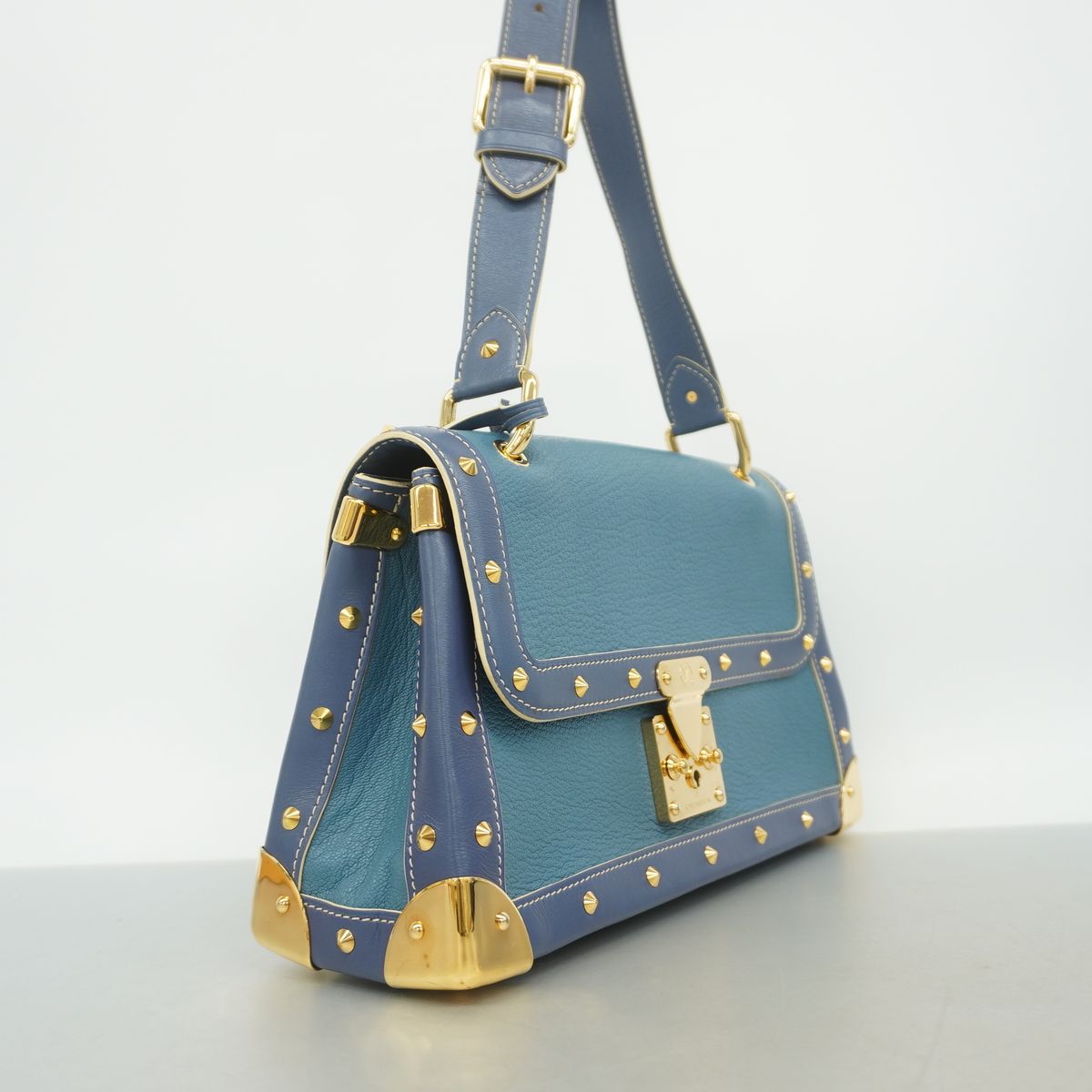 Louis Vuitton Shoulder Bag Suhali Tarantula Blue — view 2