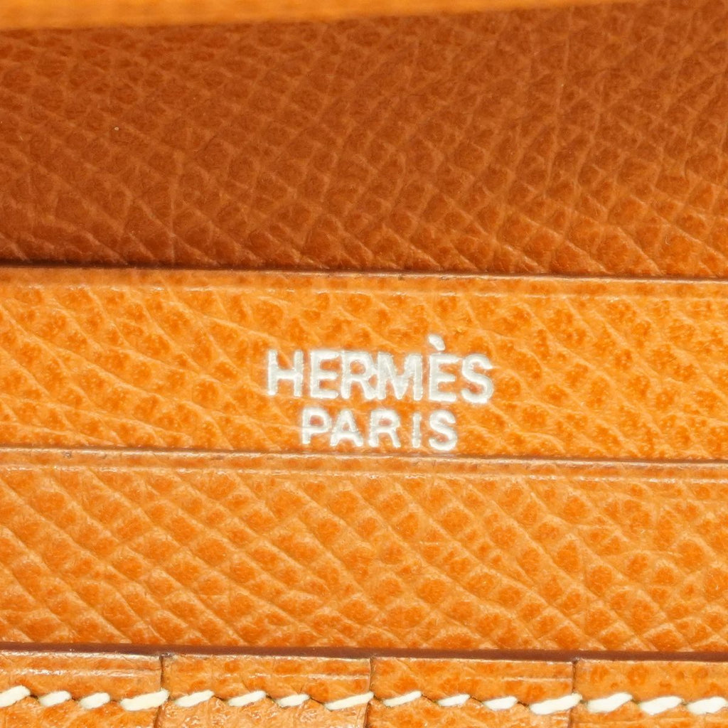 Hermes Wallet Bearn Compact Veau Epsom Gold Silver — view 4