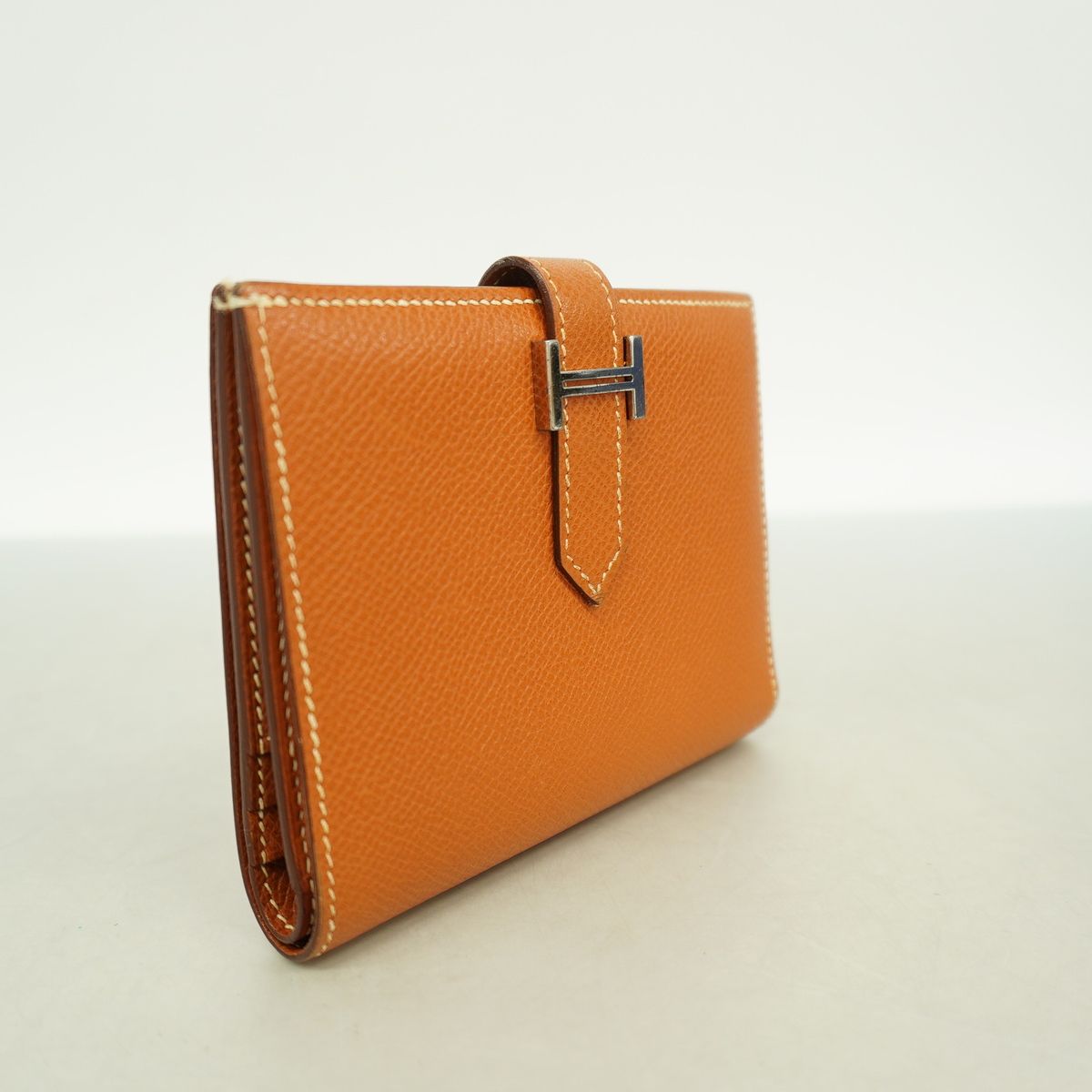 Hermes Wallet Bearn Compact Veau Epsom Gold Silver — view 2