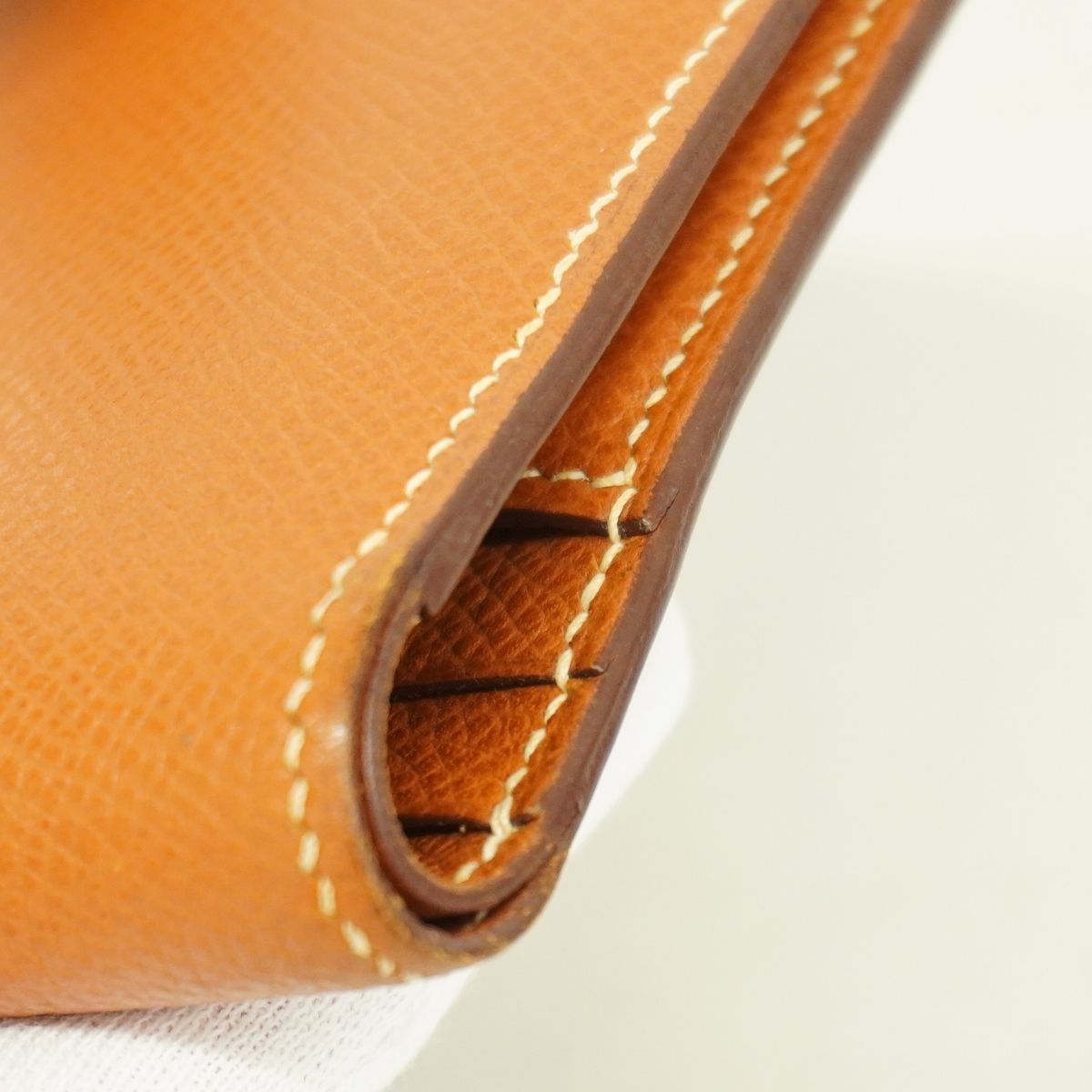 Hermes Wallet Bearn Compact Veau Epsom Gold Silver — view 8
