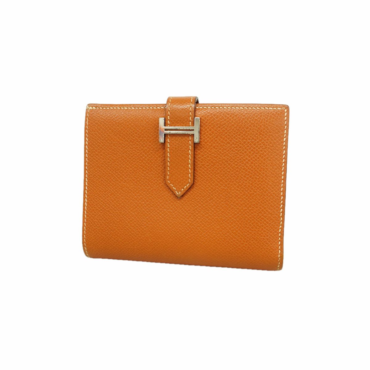 Hermes Wallet Bearn Compact Veau Epsom Gold Silver