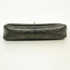 Chanel Shoulder Bag Quilted Calfskin Black Silver — view 3