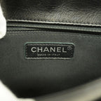 Chanel Shoulder Bag Quilted Calfskin Black Silver — view 5