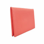 Hermes Card Case Calvi Chevre Mysore Rose Azalea Silver — view 2
