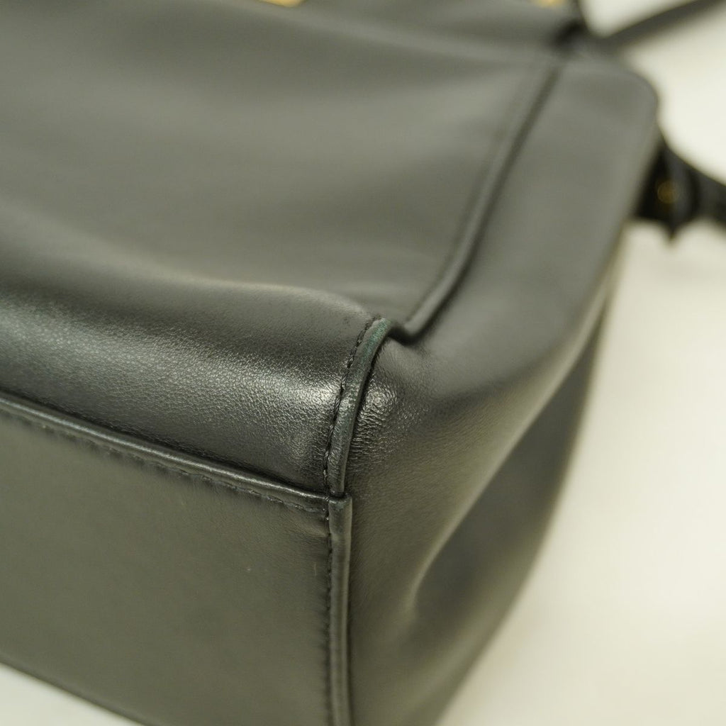 Fendi Handbag Mini Peekaboo Leather Black Gold 2-Way Bag — view 6