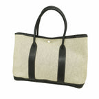 Hermes Tote Bag Garden Party PM Toile H Black Silver