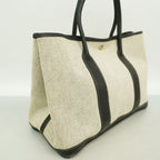 Hermes Tote Bag Garden Party PM Toile H Black Silver — view 2