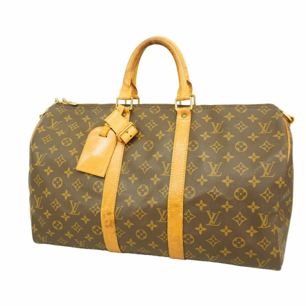 Louis Vuitton Boston Bag Monogram Keepall Bandouliere 45 Brown