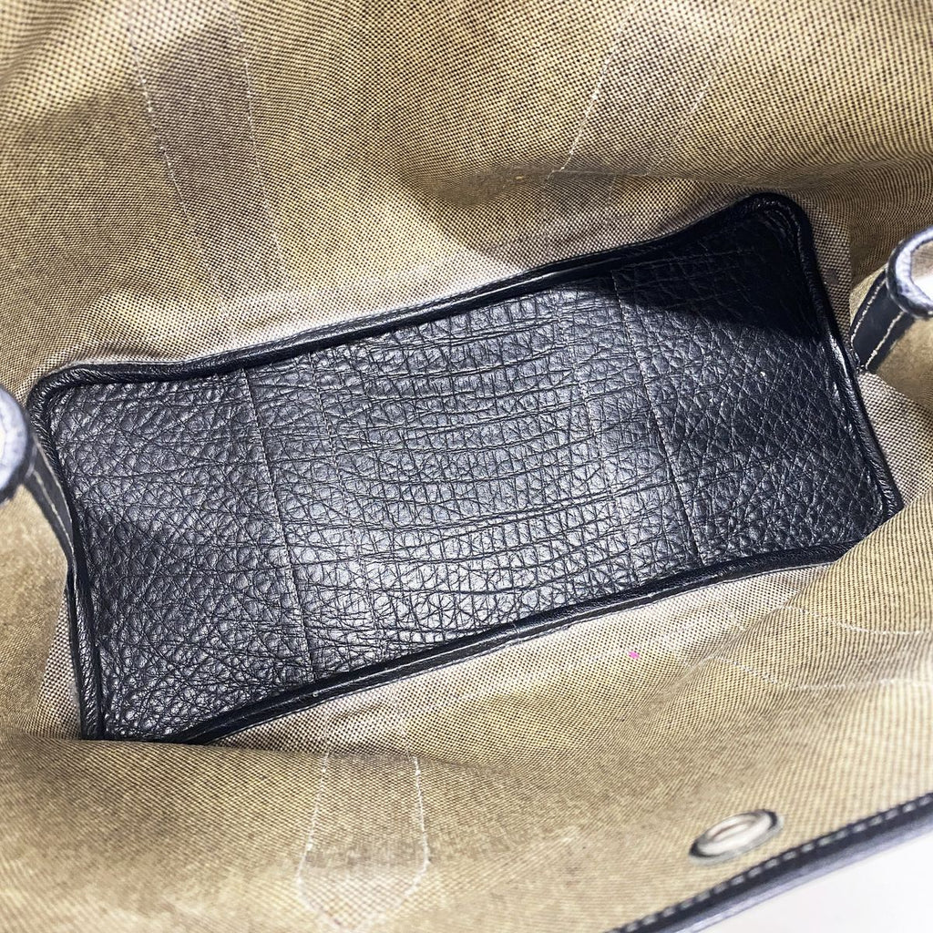 Hermes Tote Bag Garden Party PM Toile H Black Silver — view 4