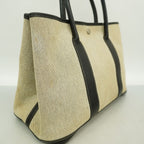 Hermes Tote Bag Garden Party PM Toile H Black Silver — view 2
