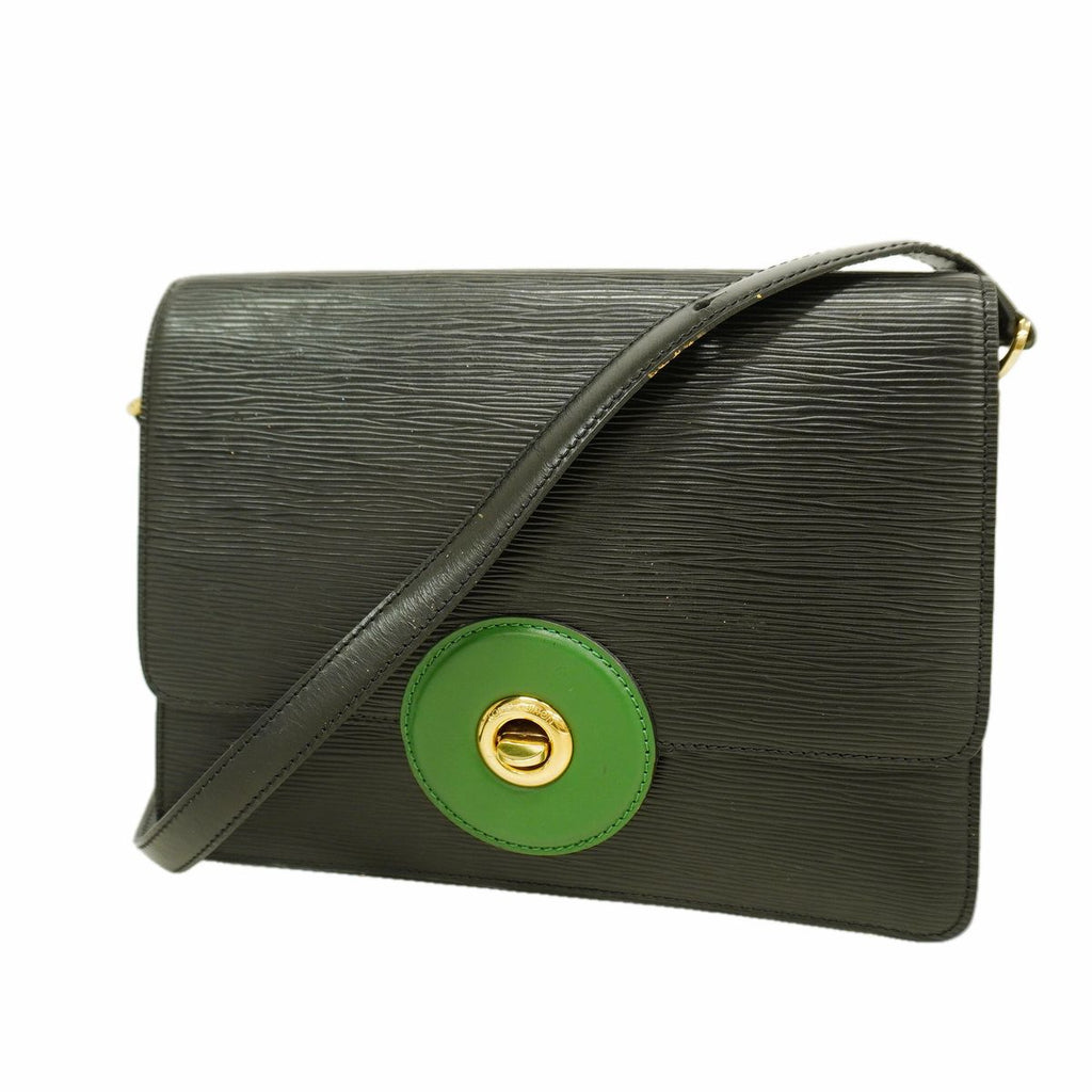 Louis Vuitton Shoulder Bag Epi Run Noir Green