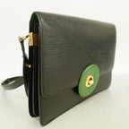 Louis Vuitton Shoulder Bag Epi Run Noir Green — view 2