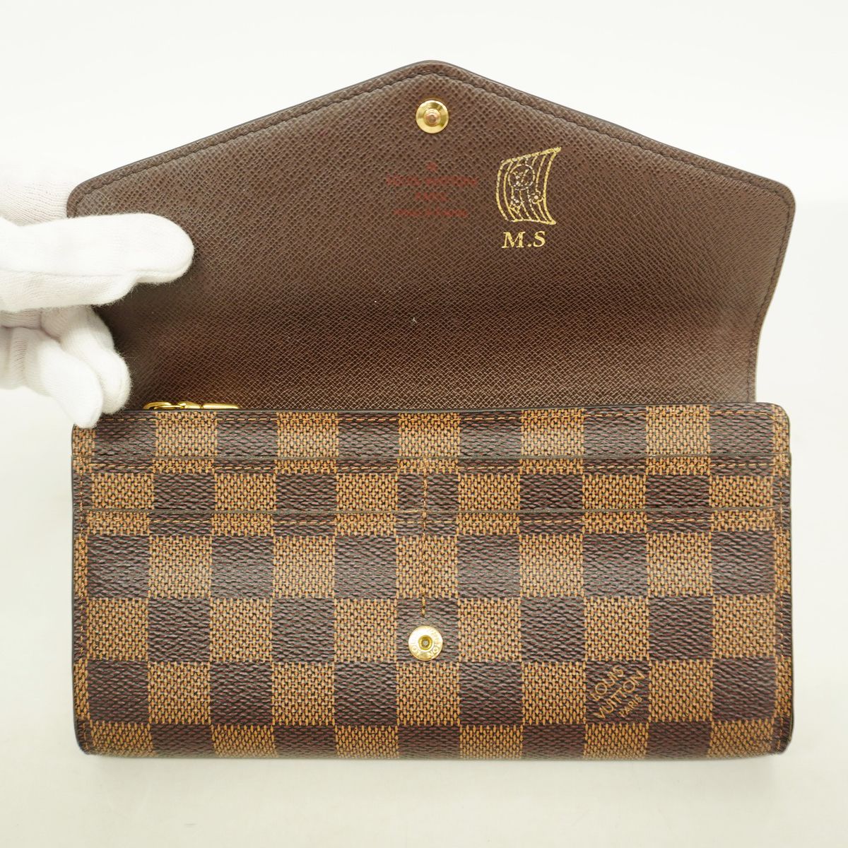 Louis Vuitton Wallet Damier Portefeuille Sarah Ebene — view 3