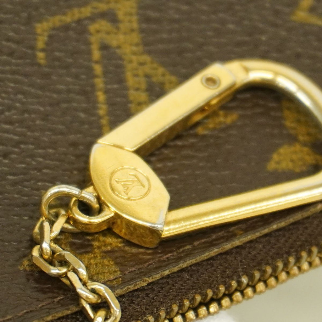 Louis Vuitton Coin Purse Monogram Pochette Cles Brown — view 7