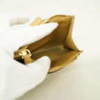 Fendi Coin Purse Zucca Leather Beige Gold — view 3