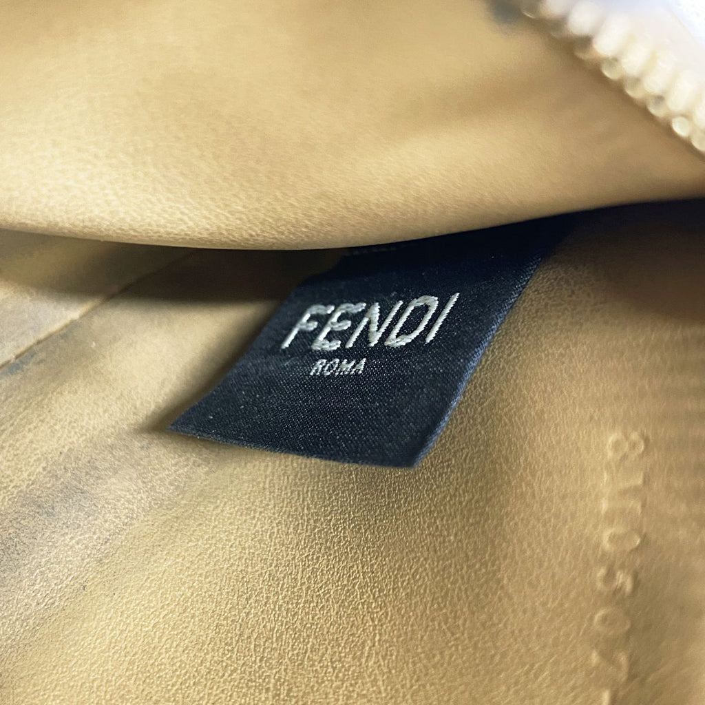Fendi Coin Purse Zucca Leather Beige Gold — view 4