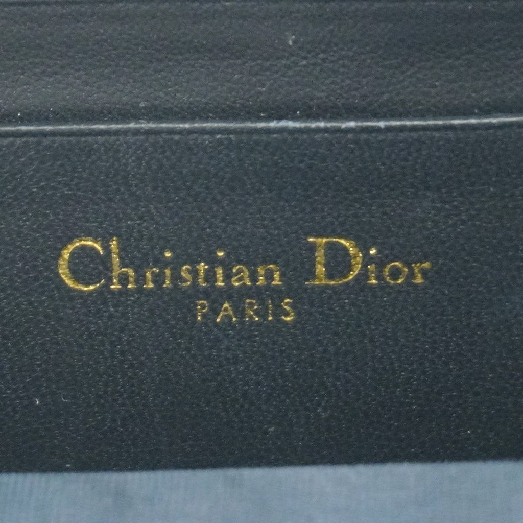 Dior Fon Pouch Oblique Canvas Navy Gold — view 5