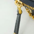 Dior Fon Pouch Oblique Canvas Navy Gold — view 6