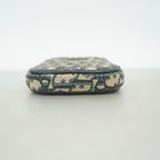 Dior Fon Pouch Oblique Canvas Navy Gold — view 3
