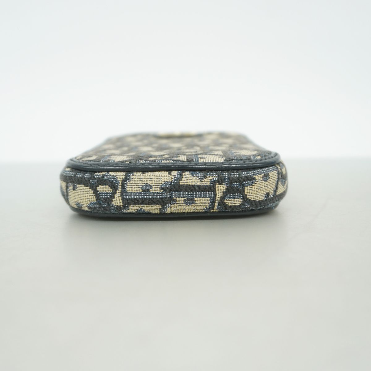 Dior Fon Pouch Oblique Canvas Navy Gold — view 3