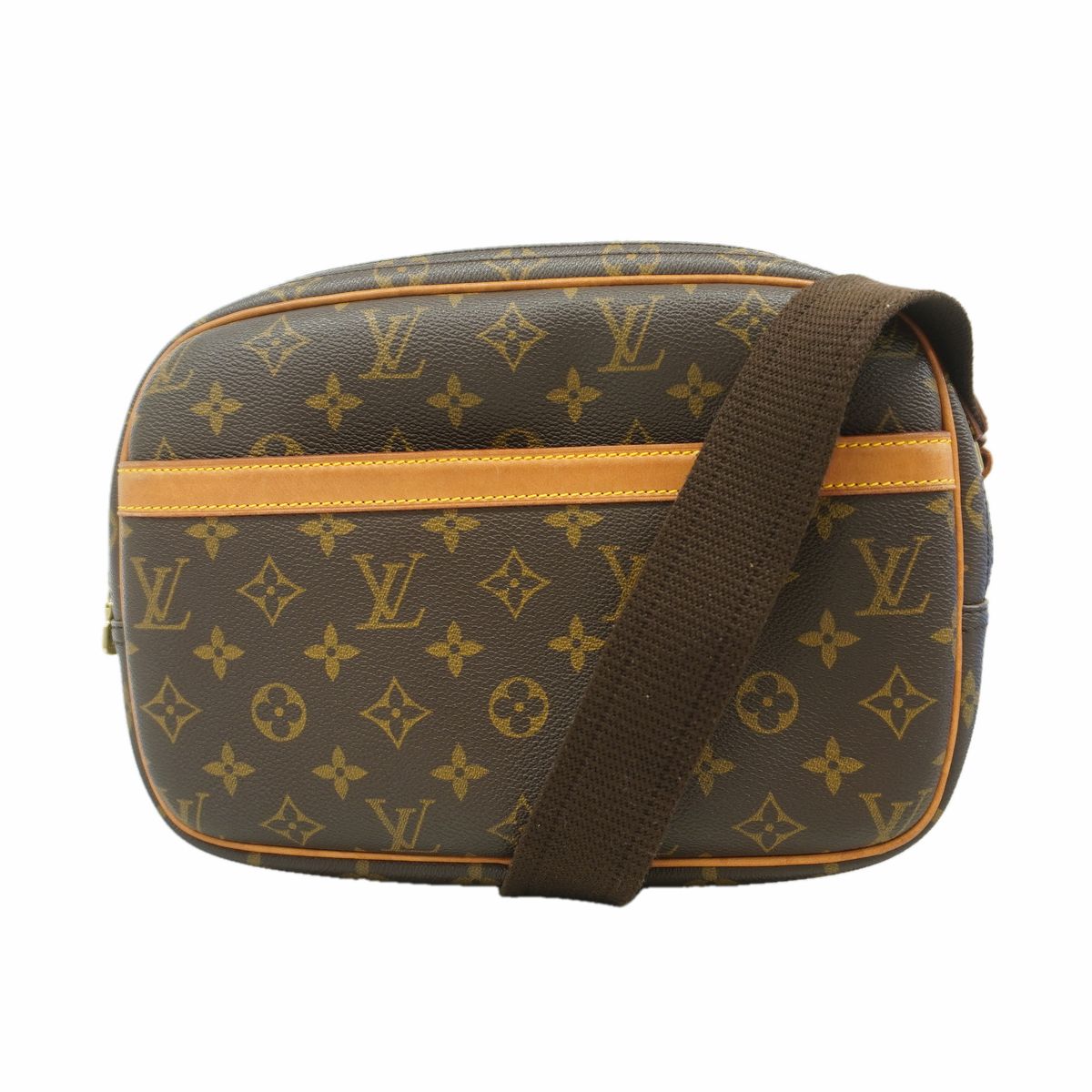 Louis Vuitton Shoulder Bag Monogram Reporter PM Brown