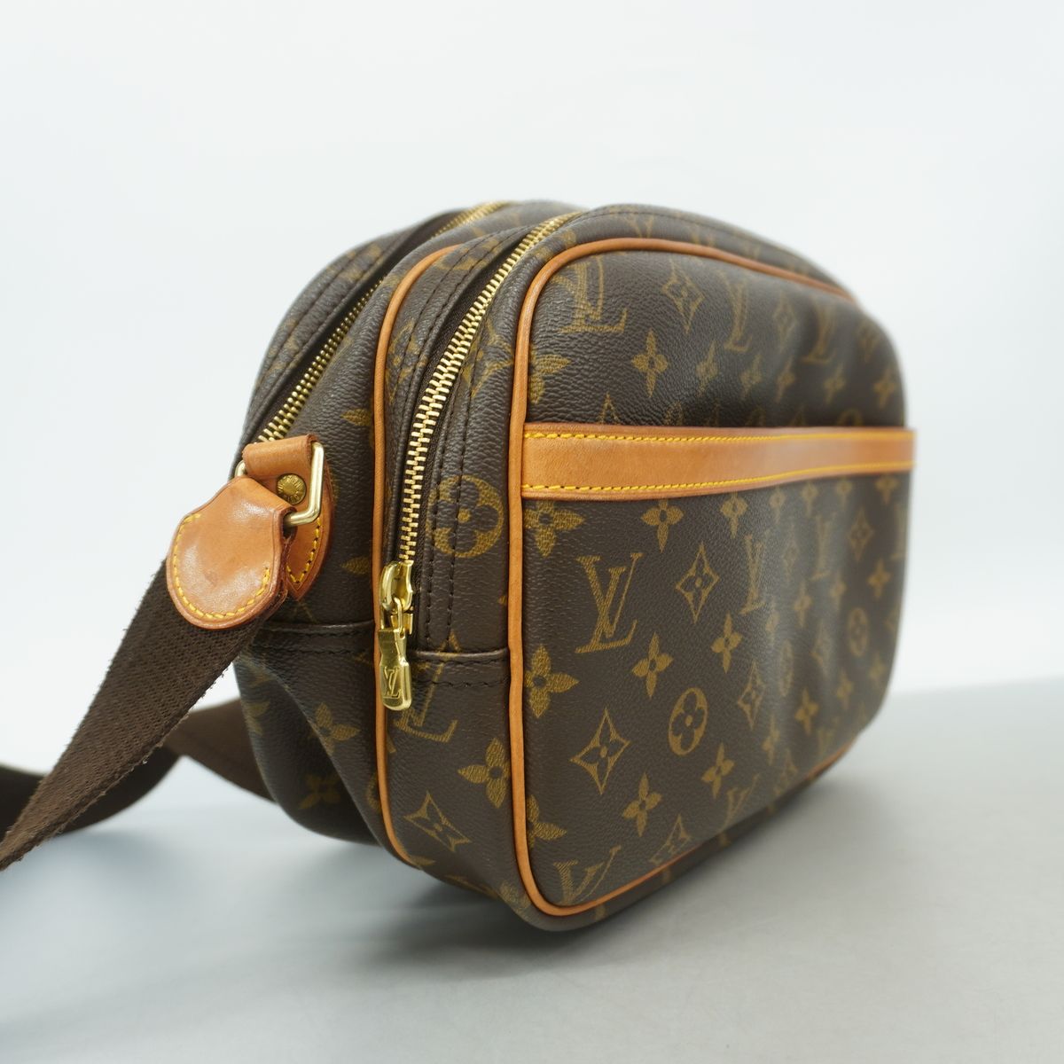 Louis Vuitton Shoulder Bag Monogram Reporter PM Brown — view 2