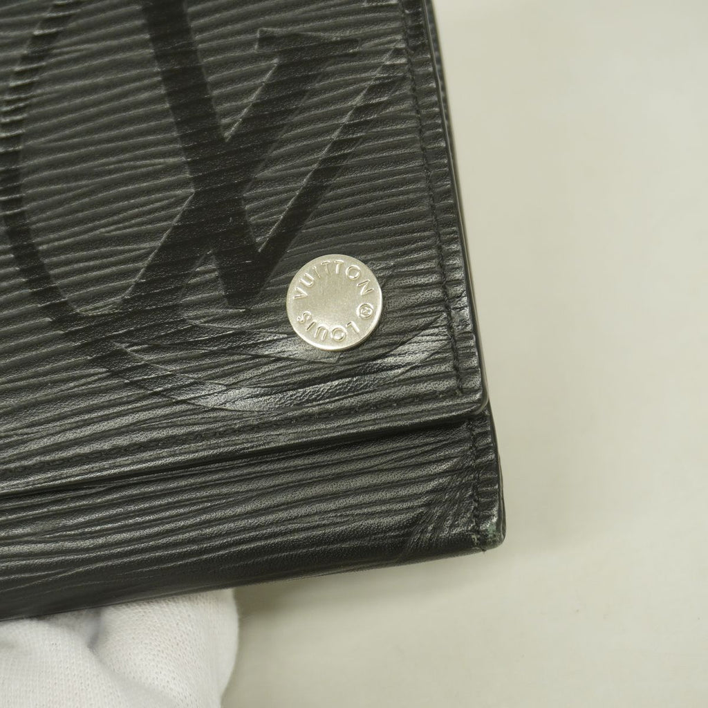 Louis Vuitton Trifold Wallet Epi Chain Compact Noir — view 6
