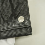 Louis Vuitton Trifold Wallet Epi Chain Compact Noir — view 6