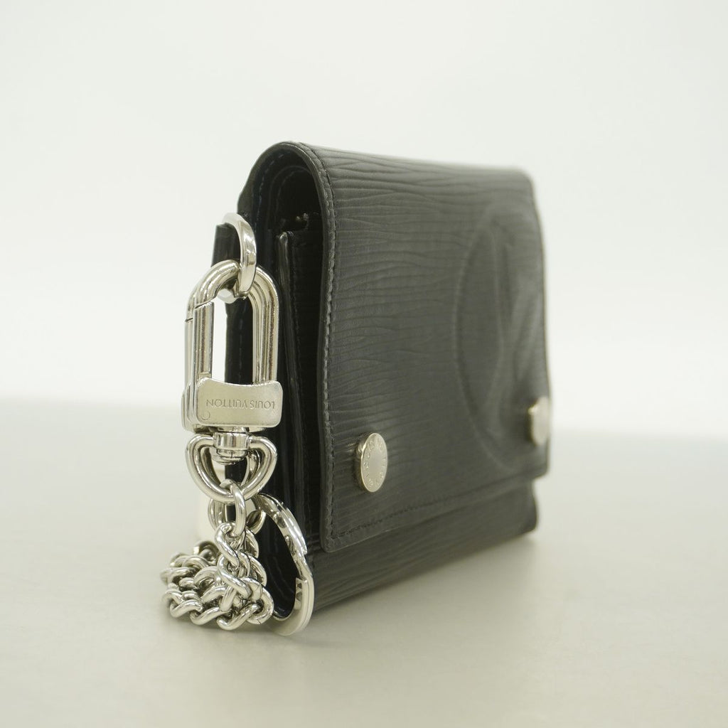 Louis Vuitton Trifold Wallet Epi Chain Compact Noir — view 2