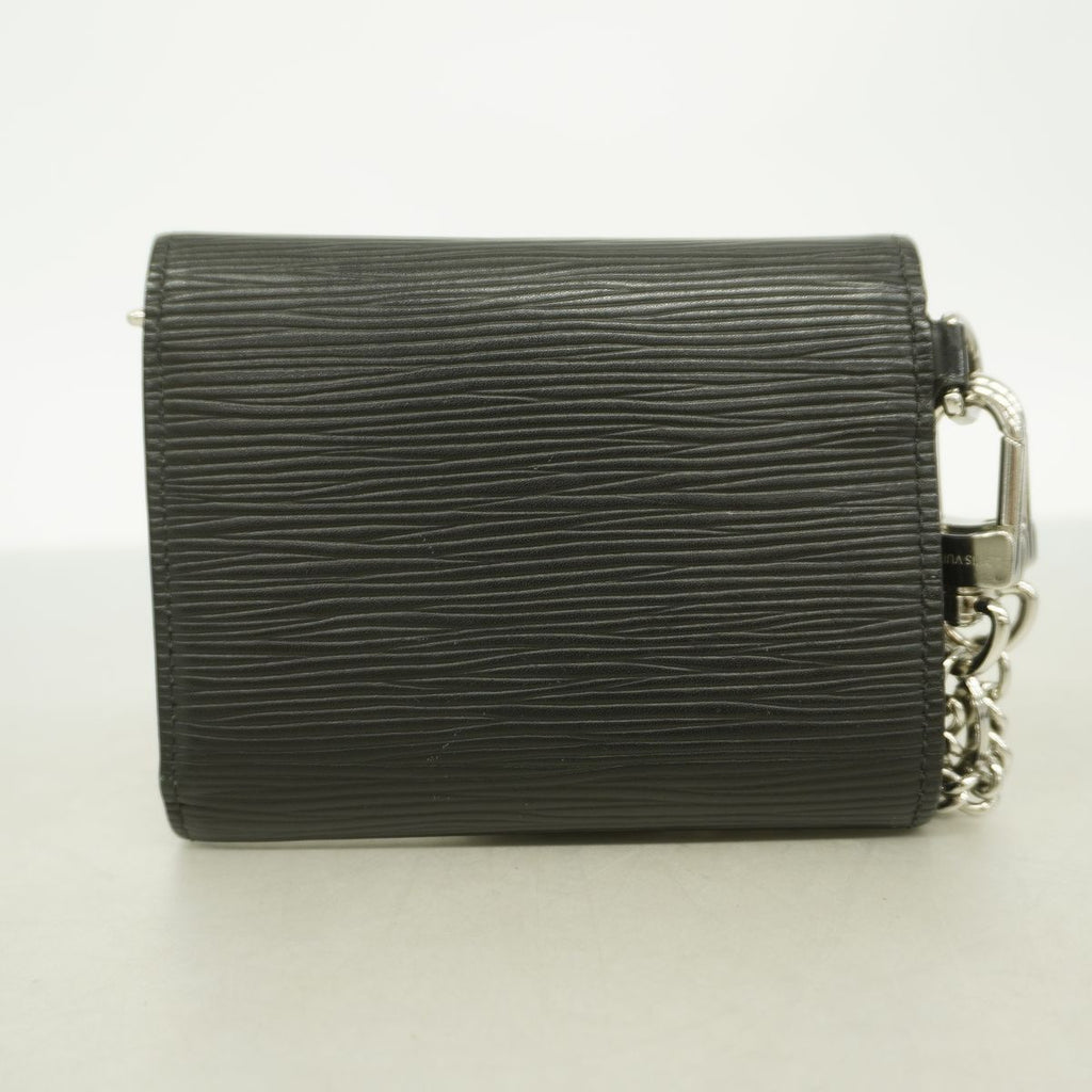 Louis Vuitton Trifold Wallet Epi Chain Compact Noir — view 8