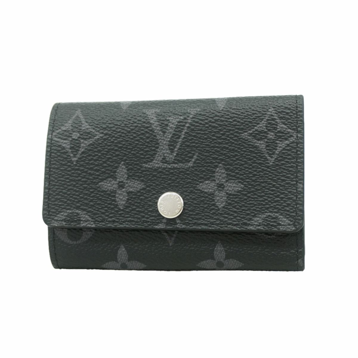 Louis Vuitton Key Case Monogram Eclipse Multicles 6 Black Key Holder