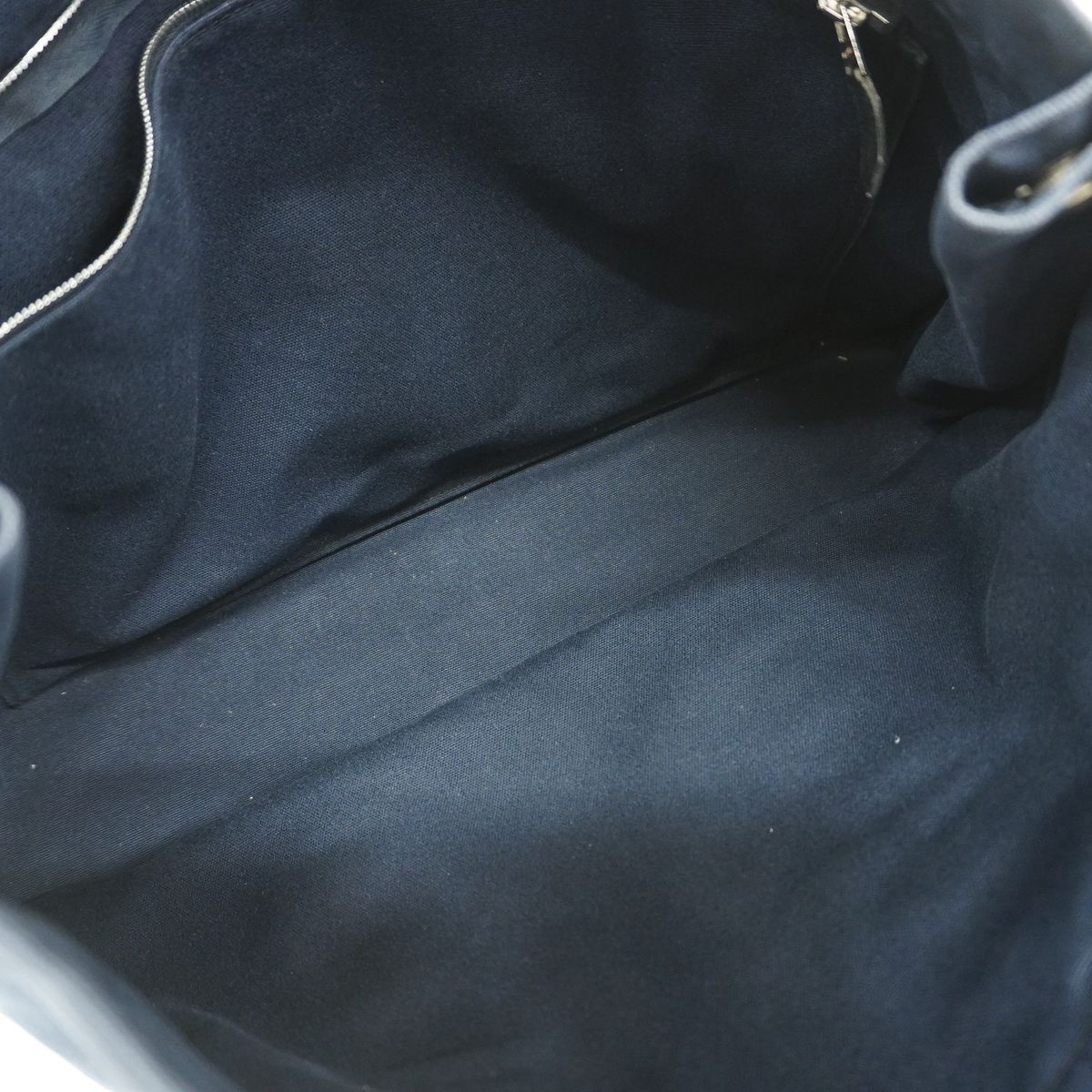 Hermes Tote Bag Fourre Tout MM Canvas Black Silver — view 4